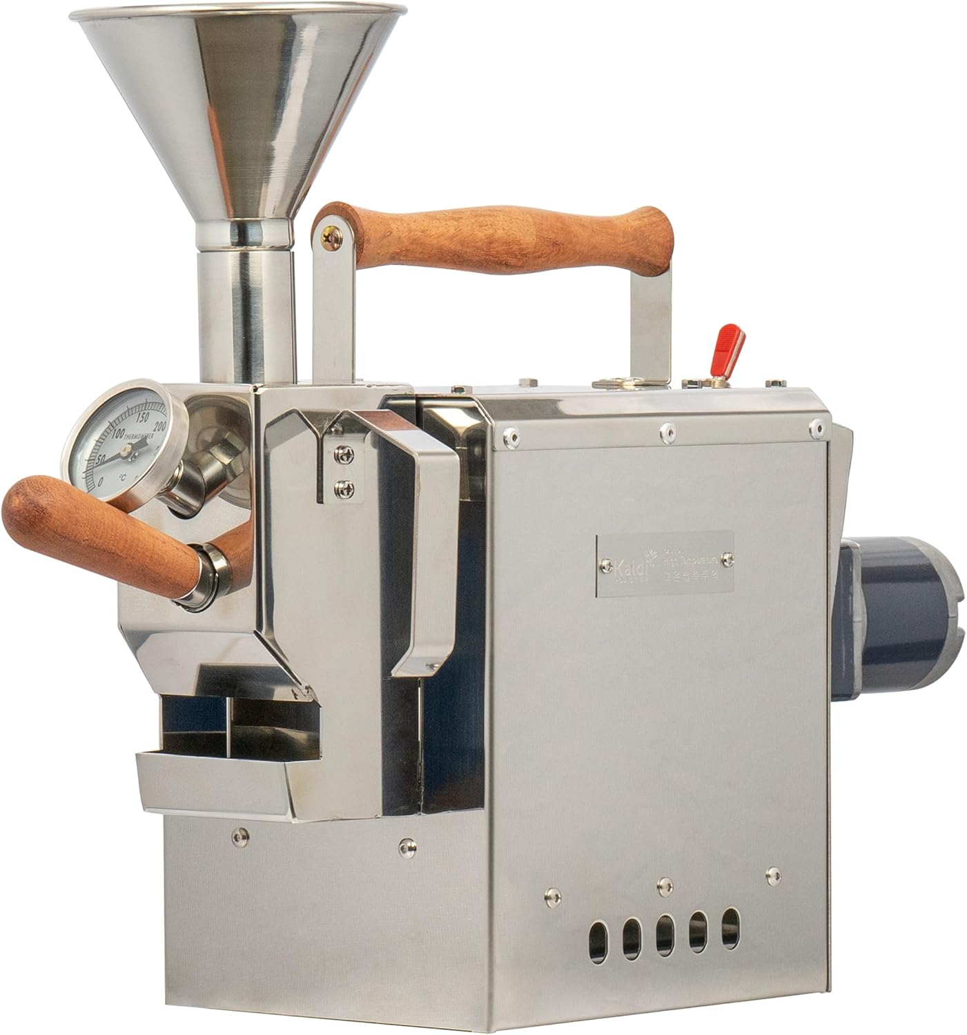 KALDI WIDE Home Coffee Gas Roaster - 300g Capacity with Full Package Accessories. Gas burner required, No thermocouples supported.