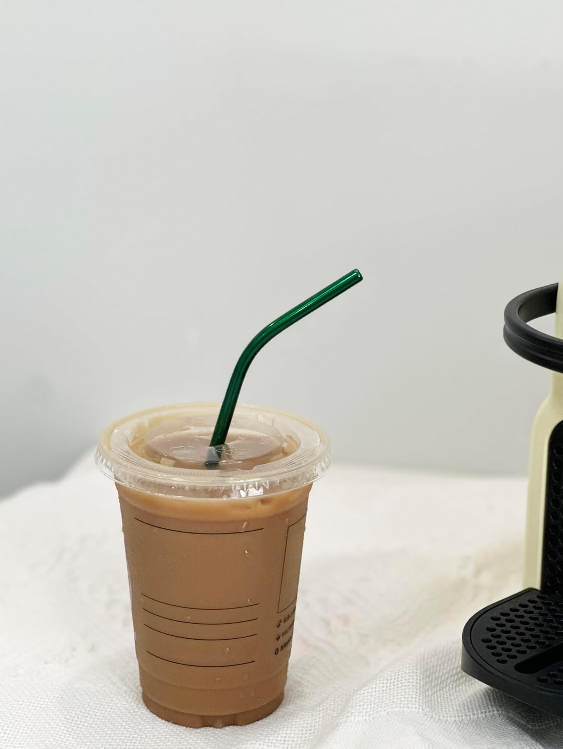 10 Pcs Stainless Steel Straws, Reusable Drinking Straws, Bent Metal Straw Sets with 2 Pcs Cleaning Brushes (Green, 10.5 Inch)