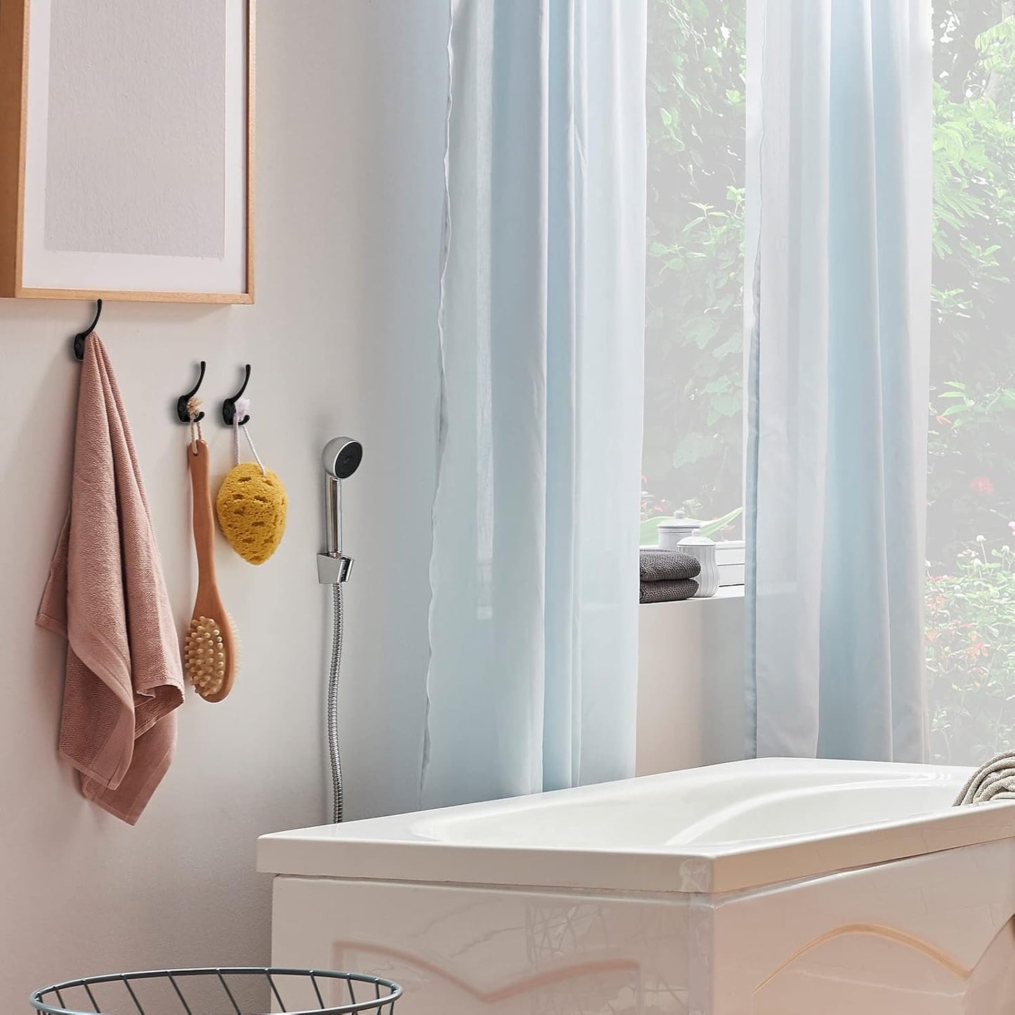 IBosins 32 Pack Black Coat Hooks Wall Mounted with 64 Screws Retro Double Hooks Utility Black Hooks for Coat, Scarf, Bag, Towel, Key, Cap, Cup, Hat