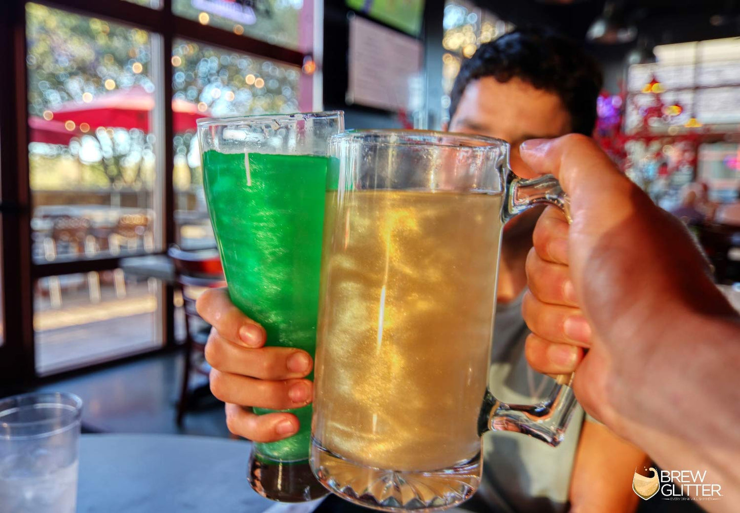 Orange BREW GLITTER Edible Glitter For Drinks, Cocktails, Beer, Garnish Glitter & Beverages | KOSHER & HALAL Certified | 100% Edible & Food Grade | Vegan, Gluten, Nut Free (50g, Orange)