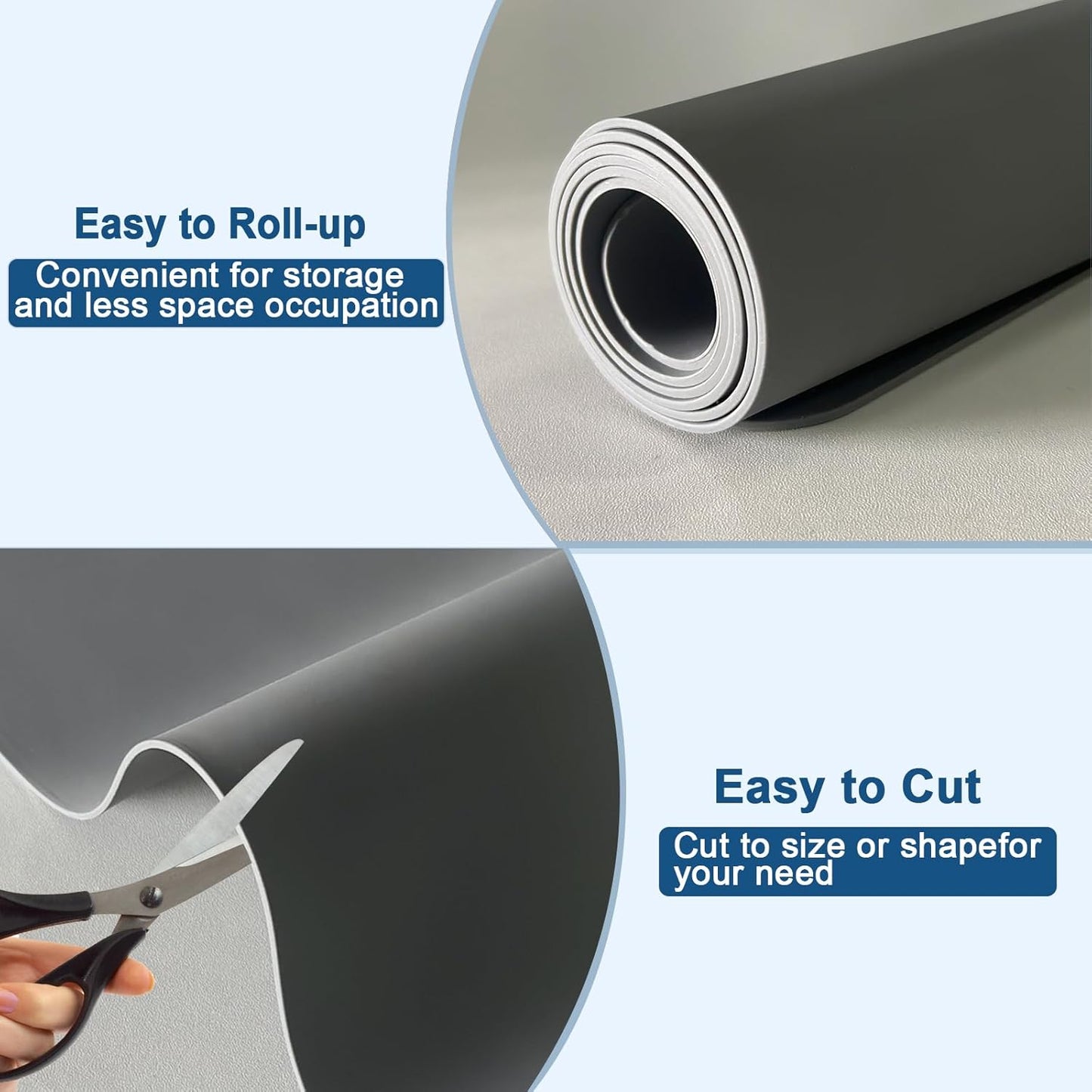 24"x32"(60cmx80cm) Silicone Mat for Kitchen Counter, Heat Resistant Non-Slip Countertop Protector, Waterproof Silicone Craft Mat for Kitchen Island, Semitransparent