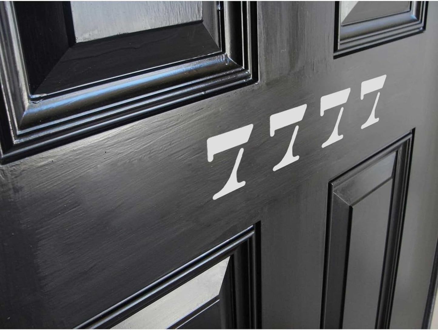 HAUTMEC Vintage Aluminum Numbers Stencils, 0 to 9 Aluminum Stencils & Holder, 2"(50mm) Numbers, Shop Stencil, Advertising Stencilling, Craft-Printing, Reusable HD00002