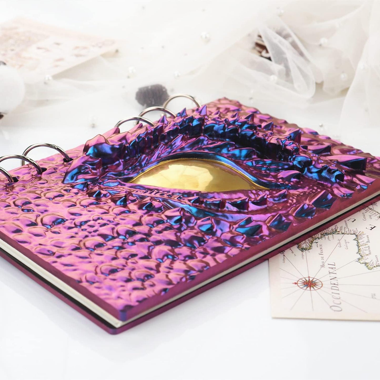 Note Book Cover Resin Molds, 2 Style A5 Note Book Cover, Resin Notebook Molds, Epoxy Resin Molds Silicone Casting with Book Rings for Notebook Epoxy Resin DIY