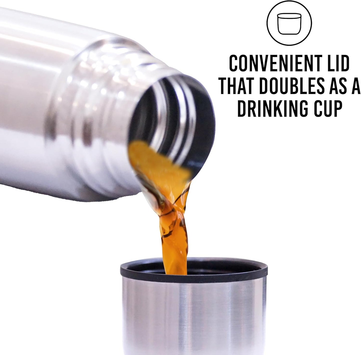 Best Stainless Steel Coffee Thermo, BPA Free, New Triple Wall Insulated, Hot & Cold for Hours. (34 OZ/1000ML)