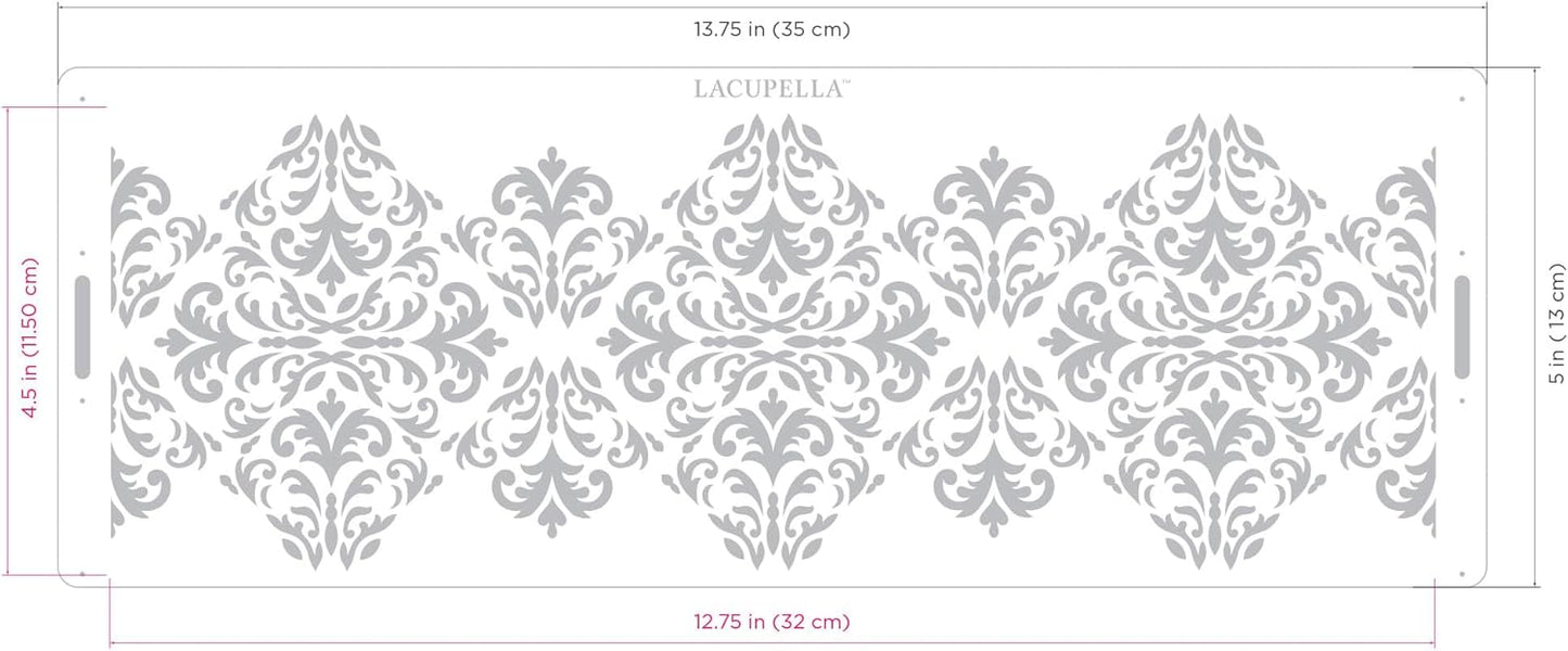 Long Border Cake Stencil, 4" x 12.75" (JUNTA)
