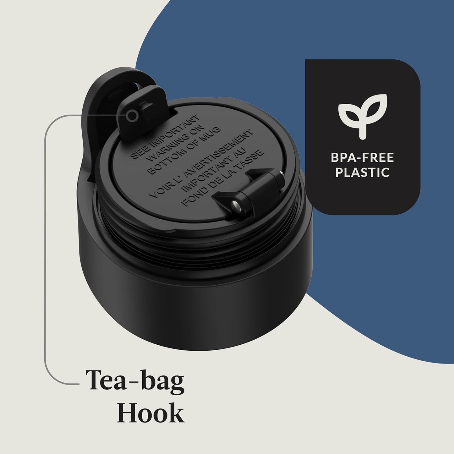 Contigo® AUTOSEAL® West Loop Vacuum-Insulated Stainless Steel Travel Mug with Easy-Clean Lid, 24 oz, Crystal Blueberry