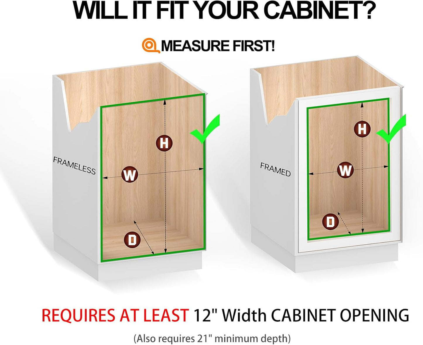 Sliding Cabinet Organizer Pull Out Shelves (11"W x 21"D), Heavy-Duty Slide Out Shelf, Steel Metal Cabinet Roll Out Shelves for Kitchen Bathroom, Chrome