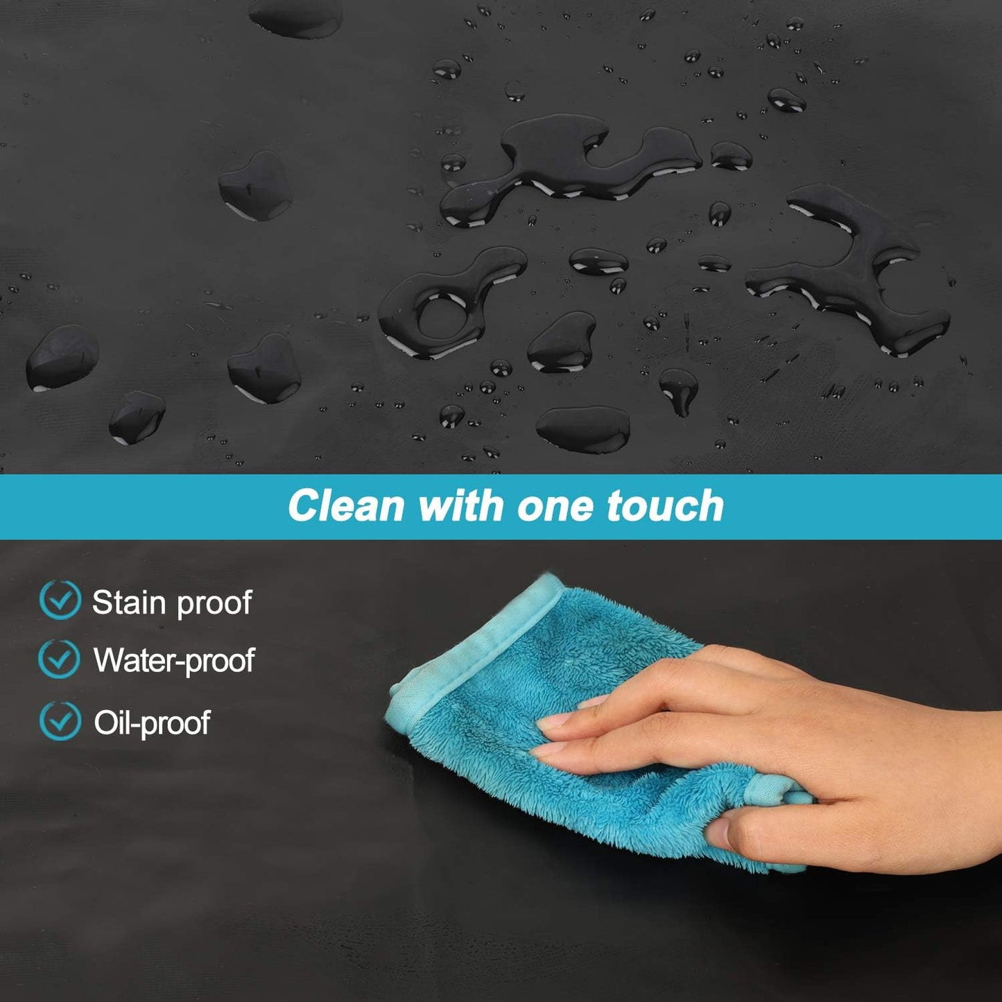 2 Pack Waterproof Rubber Vinyl Apron 40 Inch Chef Aprons for Men Heavy Duty Chemical Work Apron Extra Long Grilling Aprons with Adjustable Bib Apron for Dishwashing Lab Butcher Cooking Kitchen Black