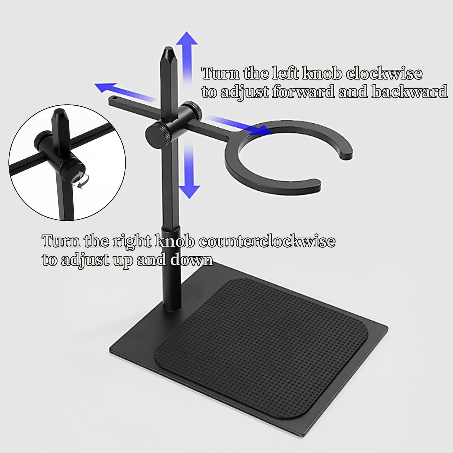 AUNMAS Adjustable Aluminum Alloy Pour Over Coffee Stand Dripper Station, Easy To Operate, Portable for Home and Office Use