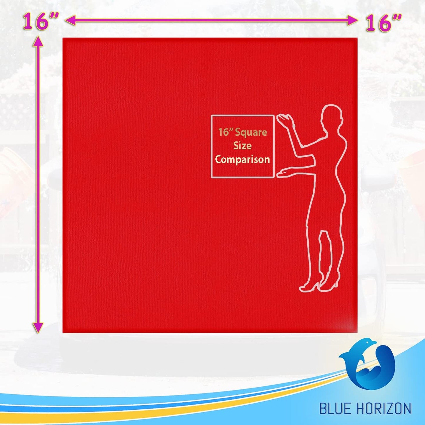 Microfiber Cleaning Towels, 3 Dozen Commercial and Household Bulk Pack, Ultra Soft Plush Wash-Cloths, Micro-fiber Detailing Cleaning Cloths for Car, Household and Commercial (Red, 16" x 16")