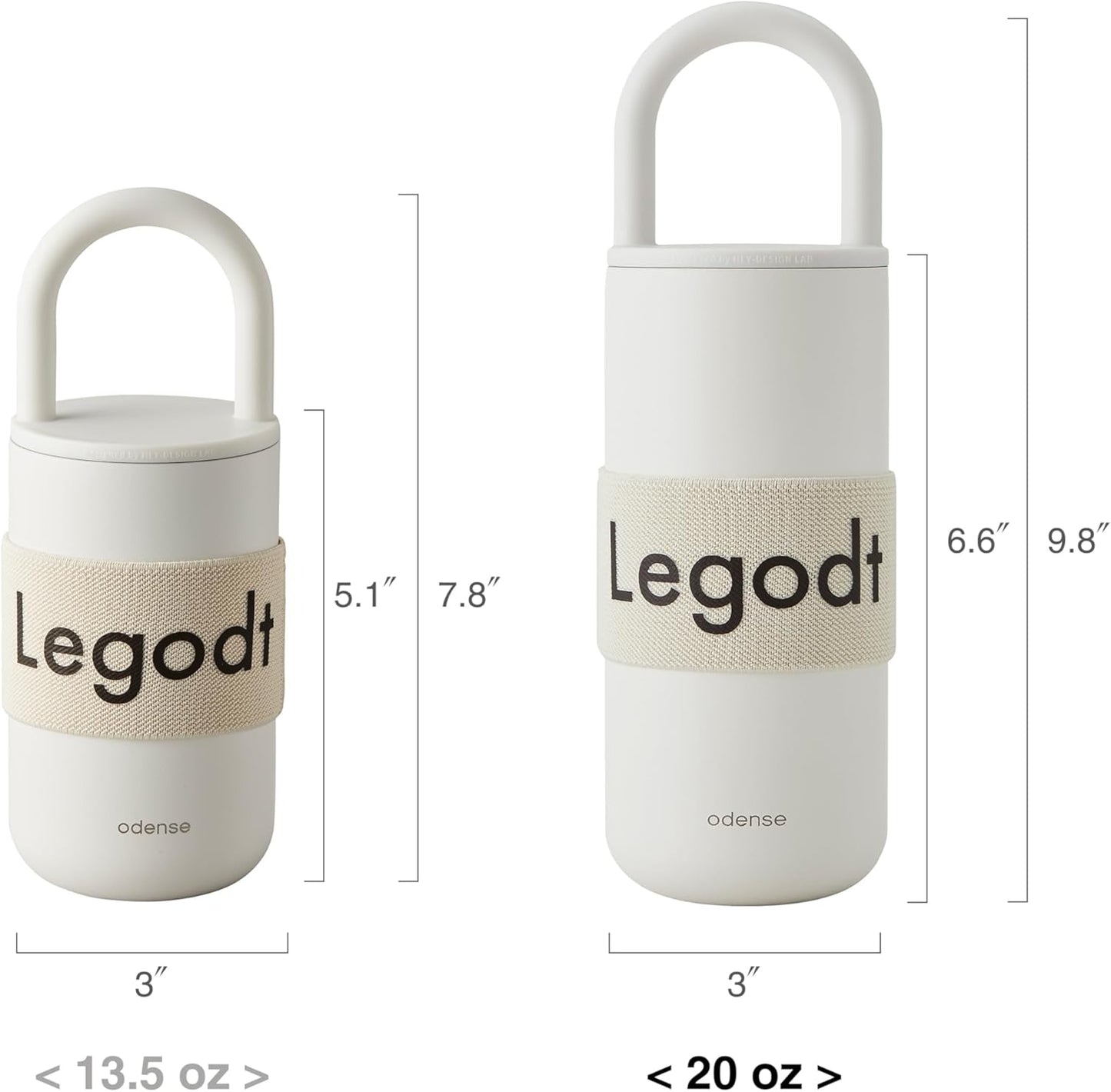 Odense Legodt Loop Tumbler 20oz with Lid and Handle - Insulated Tumbler with Leak-Resistant Lid - Double Stainless Steel Travel Coffee Mug, Water Bottle, Keeps Drinks Hot or Cold(Sweet Pumpkin)