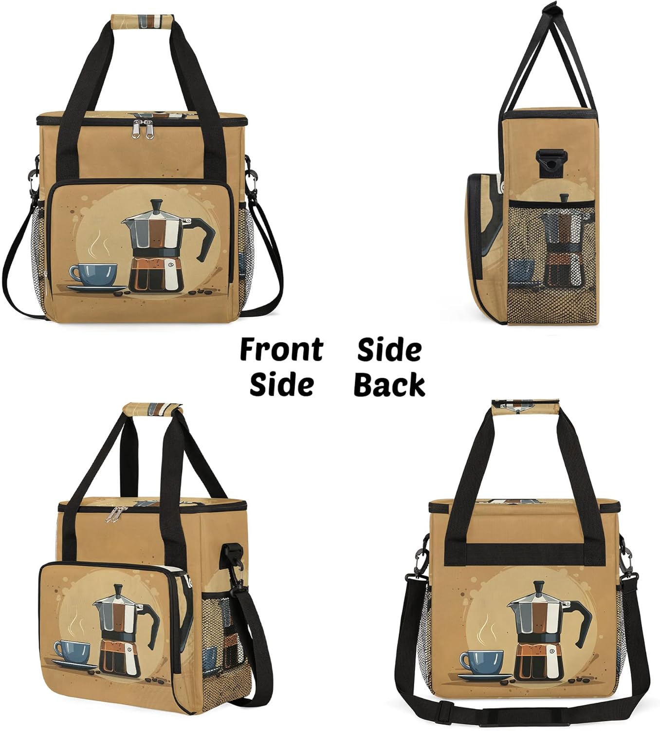 Travel Coffee Maker Carrying Bag Compatible with Keurig K-Mini or K-Mini Plus, Single Serve Coffee Maker Portable Storage Bag with Shoulder Strap(Bag Only)