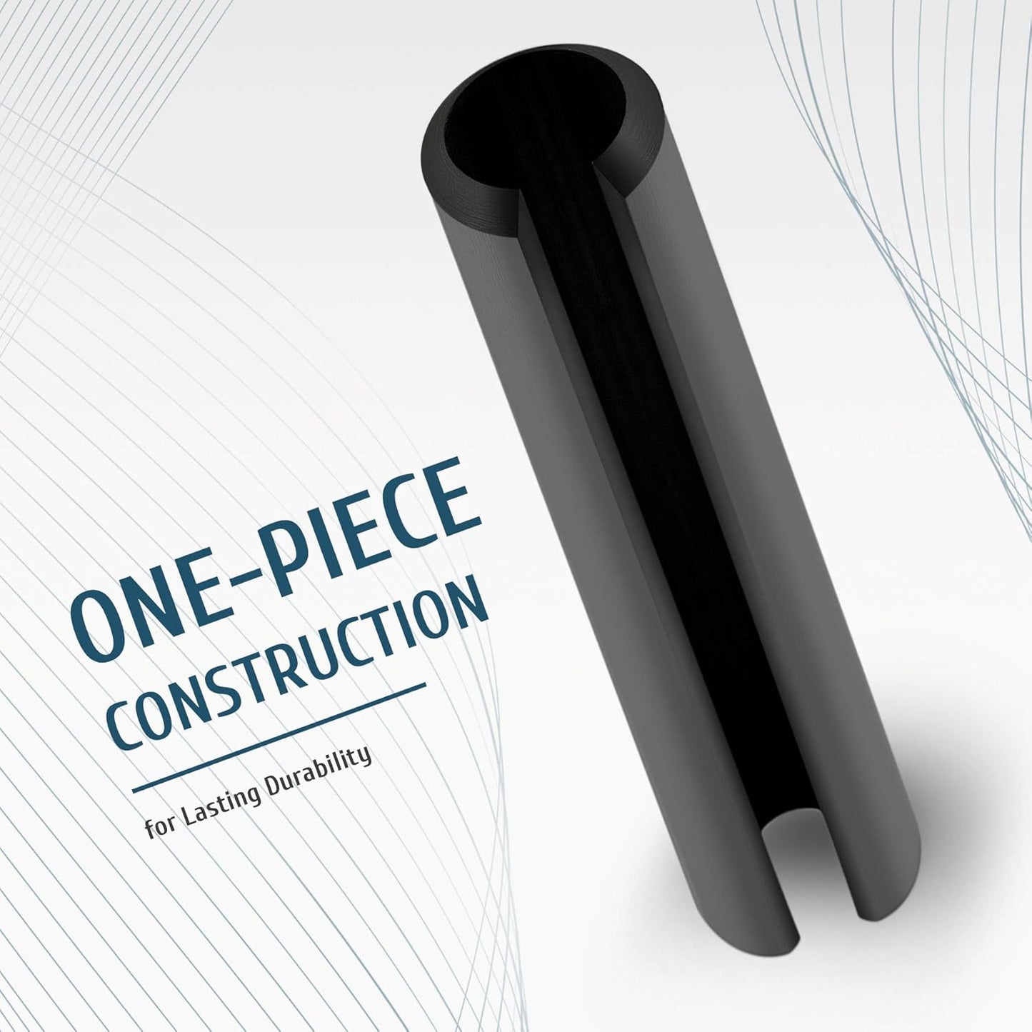 ZELCAN 400pc Roll Pin Set, M1.5 M2 M2.5 M3 M4 M5 M6 Slotted Metric Spring Pins in Various Lengths, Steel Split Expansion Pin Hardware Assortment Kit