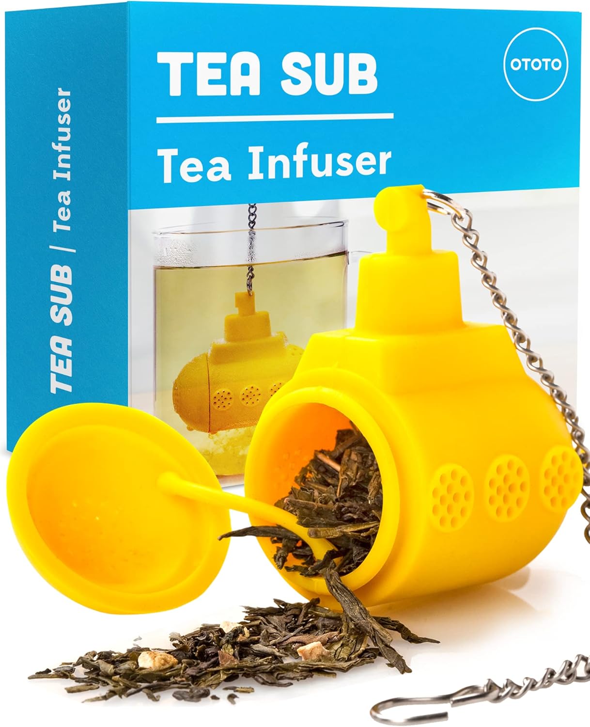 OTOTO Cute Tea Infuser - Loose Leaf Tea Steeper, Tea Accessories, Tea Diffusers, Tea Infuser for Loose Leaf Tea, Tea Strainers, Cute Gifts, Tea Gift Set, Kitchen Gifts, Cooking Gadgets