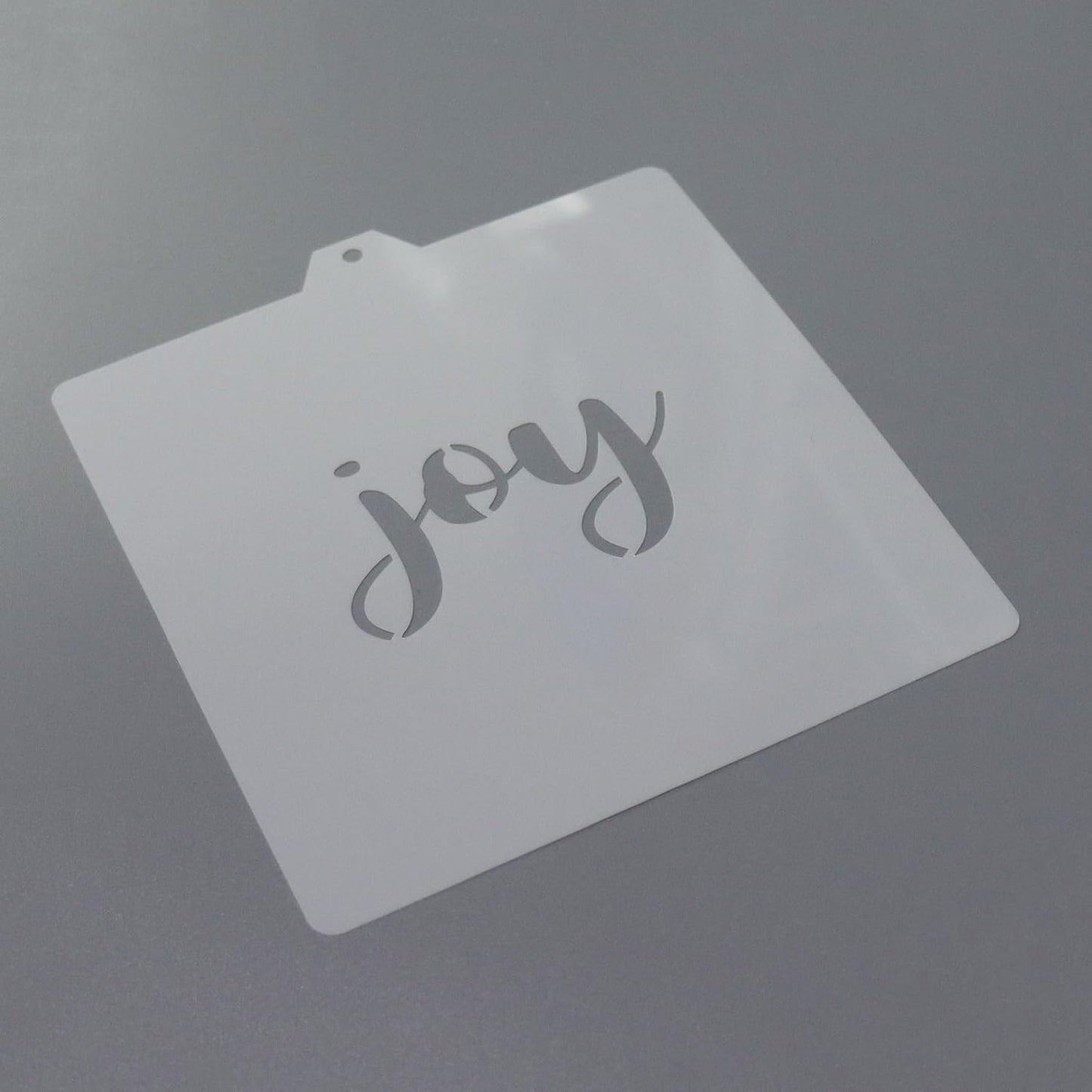Cookie Cutter and Stencil Set Bundle cookie stencil and cutter kit Joy Hand Lettering Plaque - Cookie Cutter and stencil (Joy)
