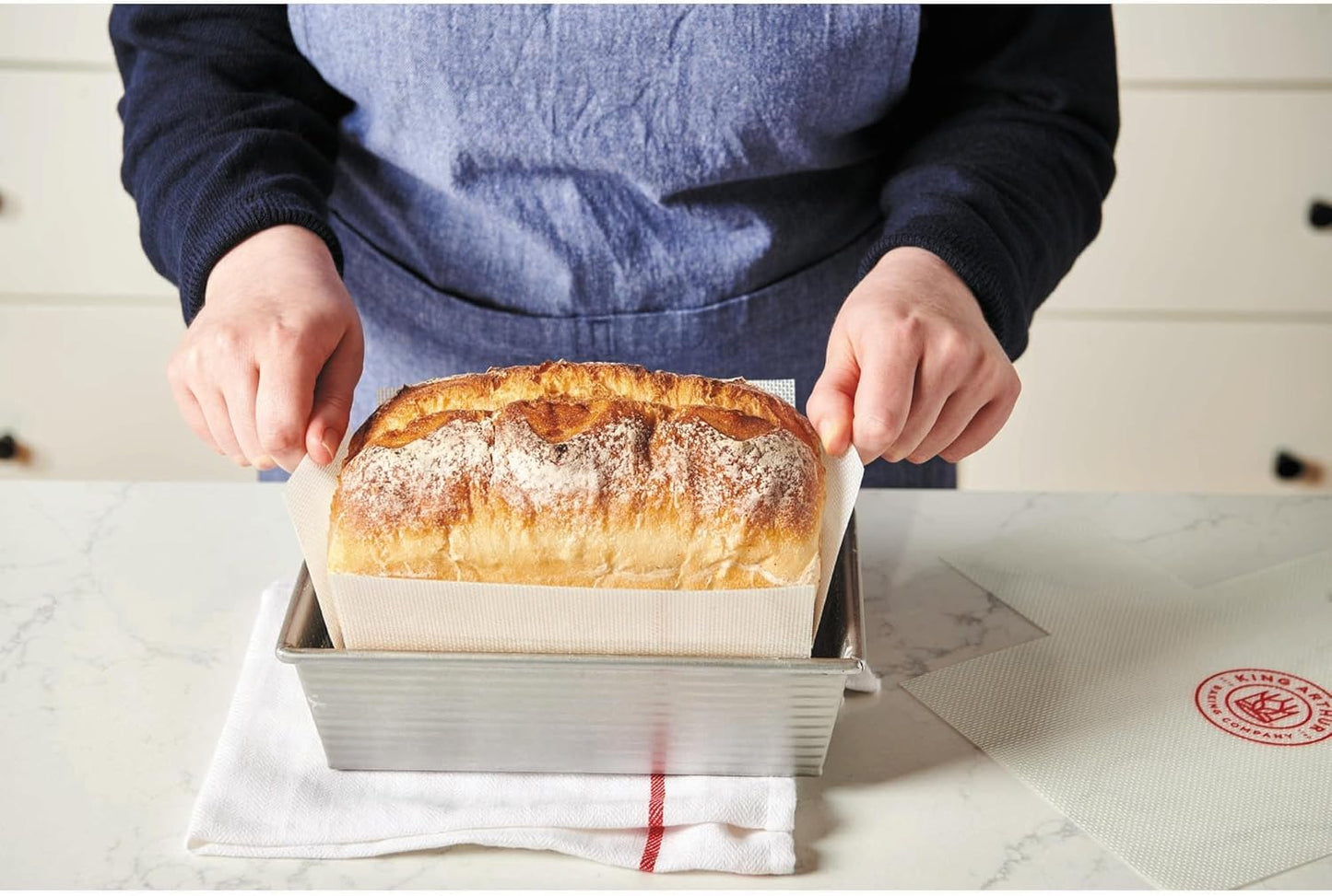 King Arthur Baking Company Loaf Pan Lifters, Reusable Nonstick European-Grade Silicone, Set of 2