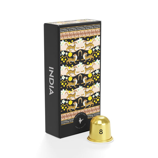 Atlas Coffee Club Espresso Pods Compatible with Nespresso Original– Medium Roast (10 Count)– Aluminum Capsules from India– Intensity 8