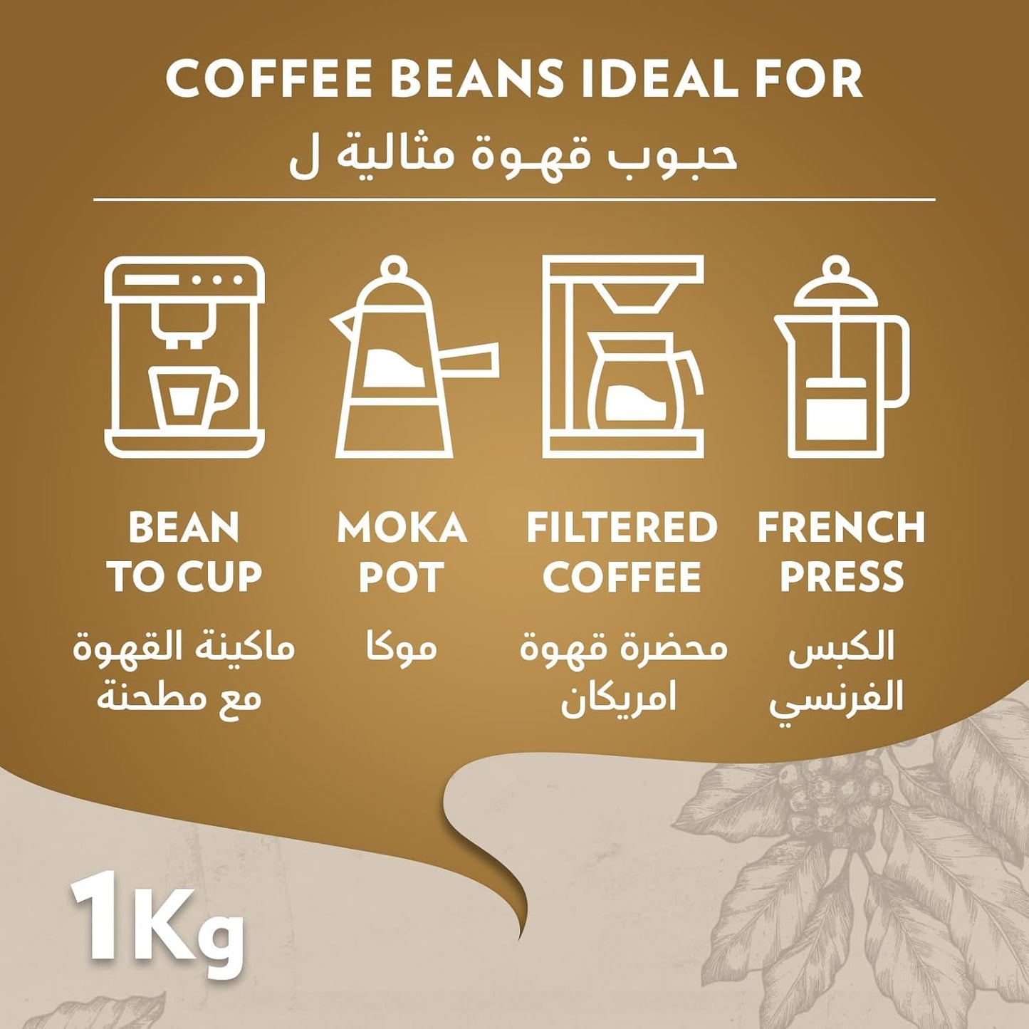 Lavazza QualitÃƒÆ’ Oro , 1er Pack (1 x 1 kg Packung)