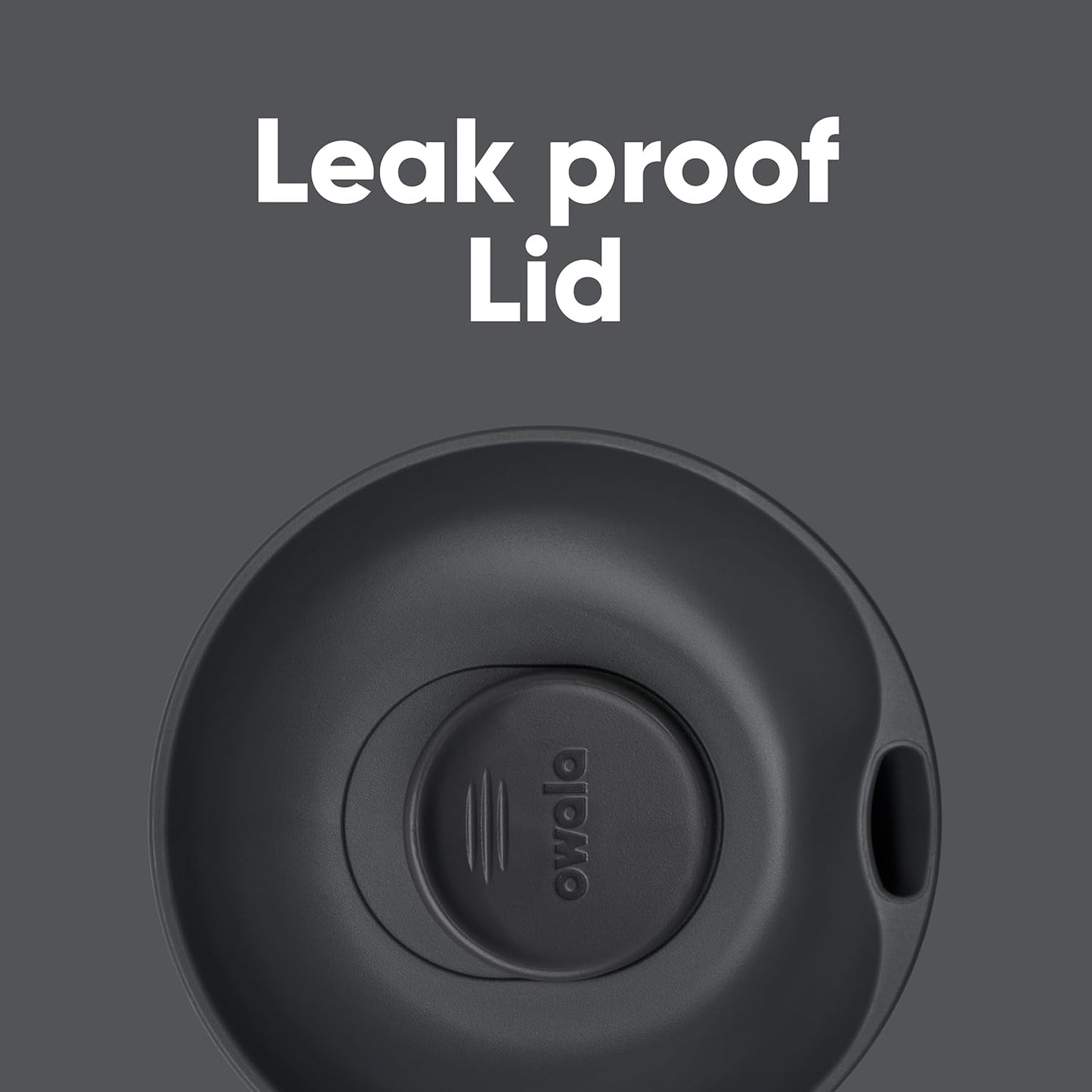 Owala SmoothSip Slider Insulated Stainless Steel Coffee Tumbler, Reusable Iced Coffee Cup, Hot Coffee Travel Mug, BPA Free 12 oz, Grey/Blue (High Dive)