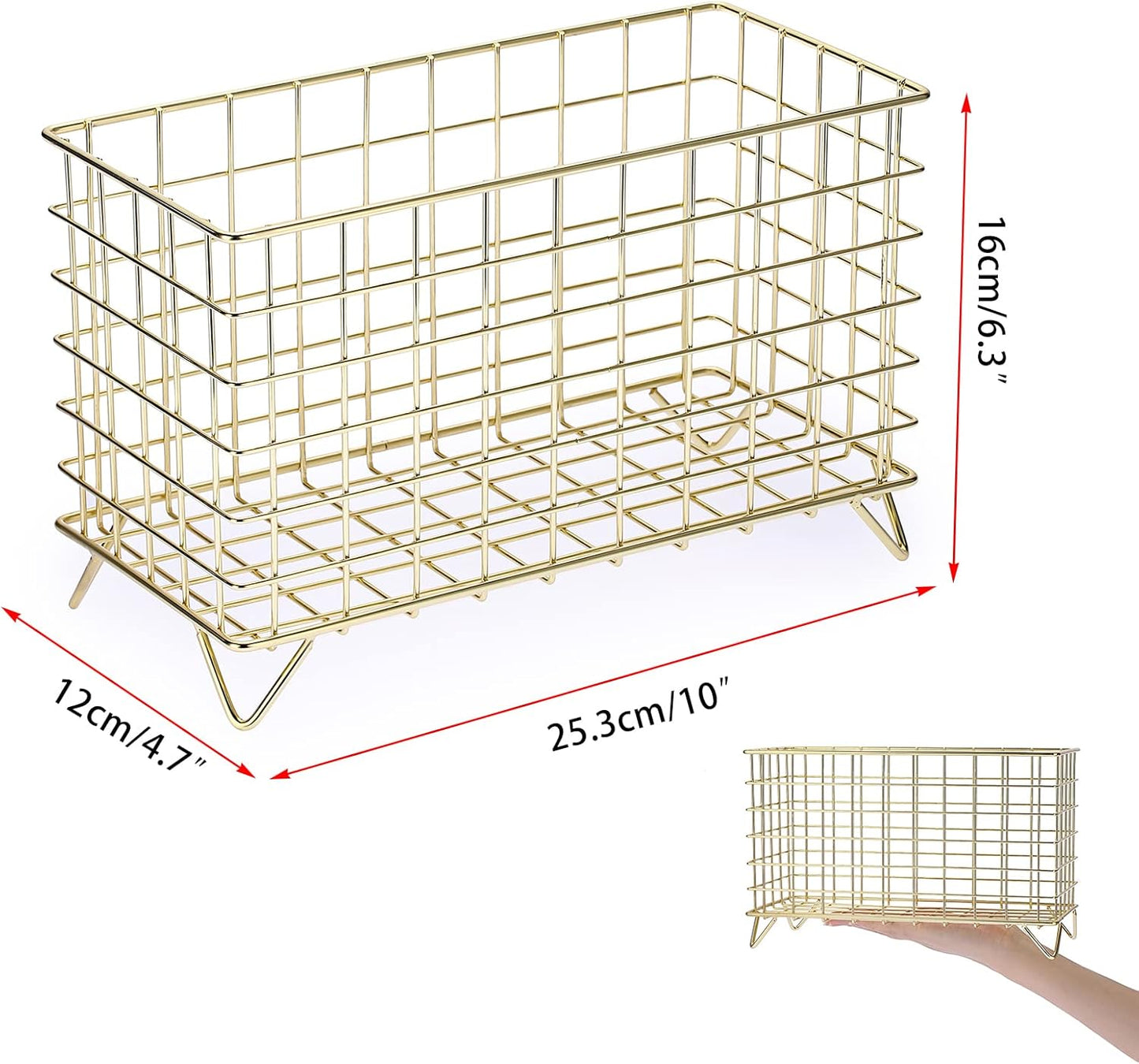 ELLDOO Coffee Pod Holder, Large Capacity Coffee Pod Organizer for K Cup Keuring Espresso Capsule Coffee Creamer, Metal Coffee Pod Storage Basket for Kitchen, Coffee Bar Decor (Gold, Large)