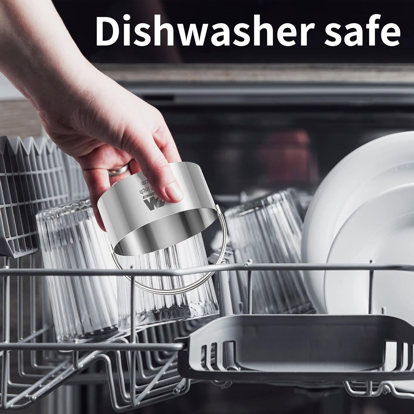 Fluted cookie cutter Set 1.75inch 2inch 2.25inch 2.75inch 3.25inch, Stainless Steel Round Biscuit Cutters with Handle, Wave Cookies Cutter with Fluted Edge, Baking Dough Tools, 5pcs GIFT