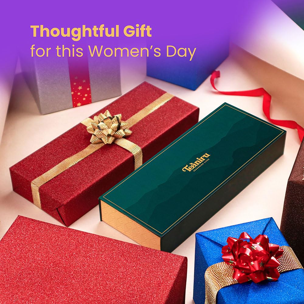 Teaniru, Grandeur Tea Collection | 3 Loose Leaf Tea Sampler | Variety Pack Assortment of Green, Herbal & Black Tea | Gluten Free & Sugar Free | Gift Set for Men & Women