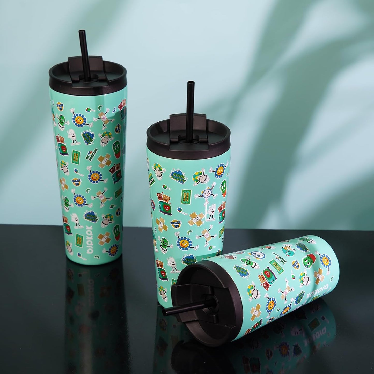 BJPKPK 30oz Tumbler With lid And Straw Stainless Steel Travel Coffee Mug Insulated Tumblers Cups,Hawaii Fruits Purple