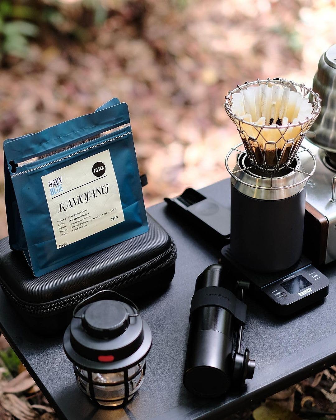 Normcore Manual Coffee Grinder V3, Hand Coffee Grinder with 46mm Contemporary Conical Burr, Internal Adjustable Setting, Double Bearing Positioning, Portable Coffee Grinder with Carrying Case