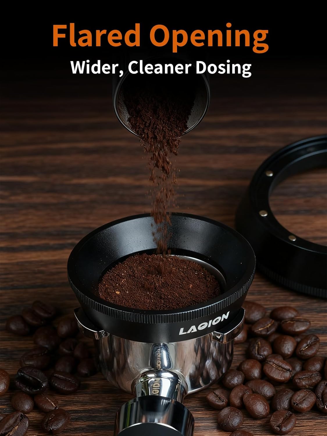 54mm Dosing Funnel, Espresso Tools Easy Clean Design with Magnetic, Espresso Dosing Funnel Fits for 54mm Breville Portafilter for Barista