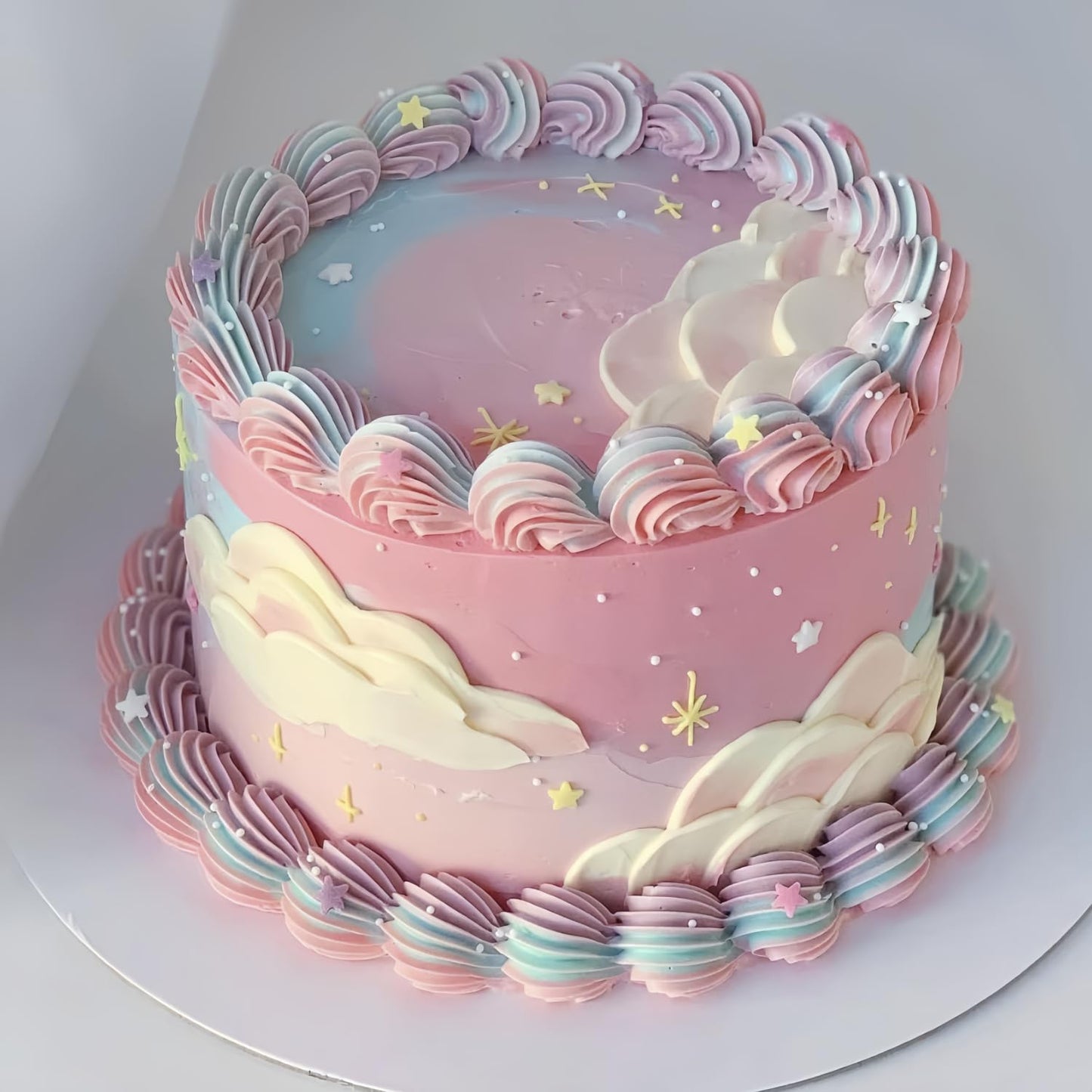 Mixed Size White Stars Sprinkles Edible Stars Cake Decorating Stars Cake Decorations Cupcake Toppers Cookie Decorating Perfect for Cakes,Cupcakes,Desserts Toppings 3OZ