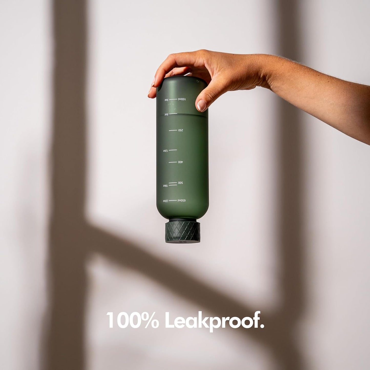 KIVY Slim Water Bottle 22oz [Lightweight & Shatterproof] - Small Drinking Waterbottle - Tritan Bottle Without Straw for School, Sport & Travel - Drinking Bottle Dishwasher Safe, BPA Free