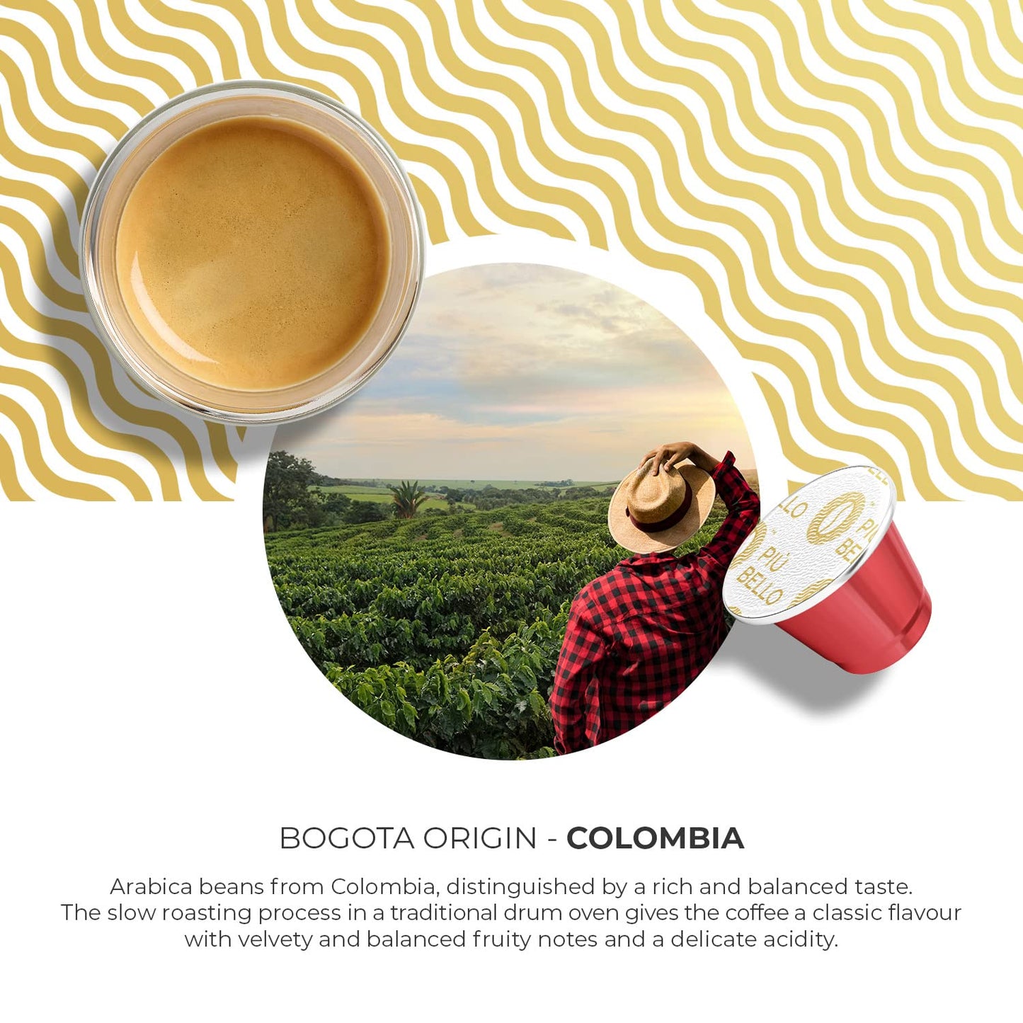 Piu Bello Espresso Coffee Pods for Nespresso Original Machines – Variety Pack – Compatible Capsules with 3 Intense Flavors – Dark Roast, Low Acidity – Rich & Balanced Taste – Kosher (3-Flavor Multipack, 60 Count)