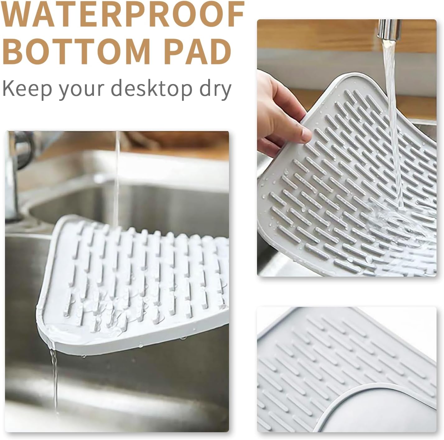 Cup Drying Rack Stand,Beer Glasses Rack 6 Cup Metal Drainer Holder Rack Non-Slip Mugs Cups Organizer with Wood Handle, Black