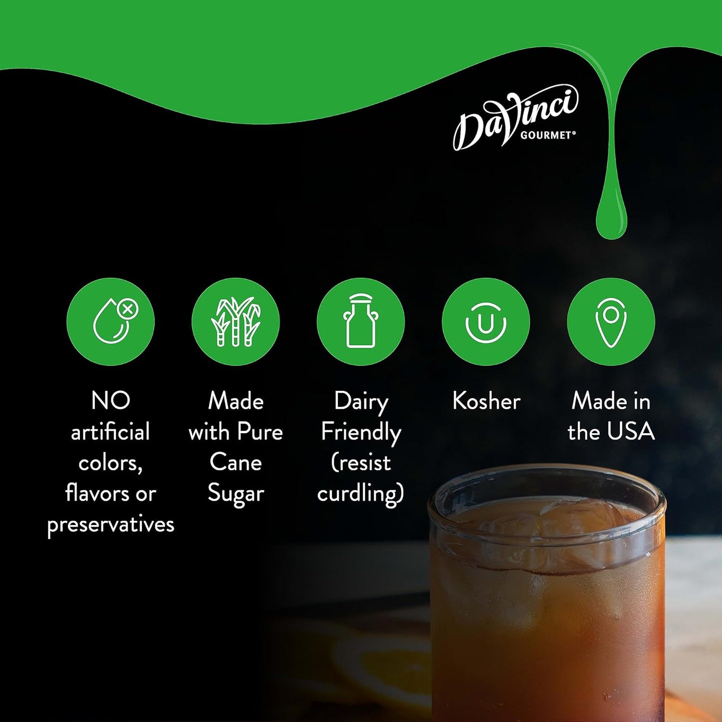 DaVinci Gourmet Honey Syrup, 25.4 Fluid Ounces (Pack of 4)