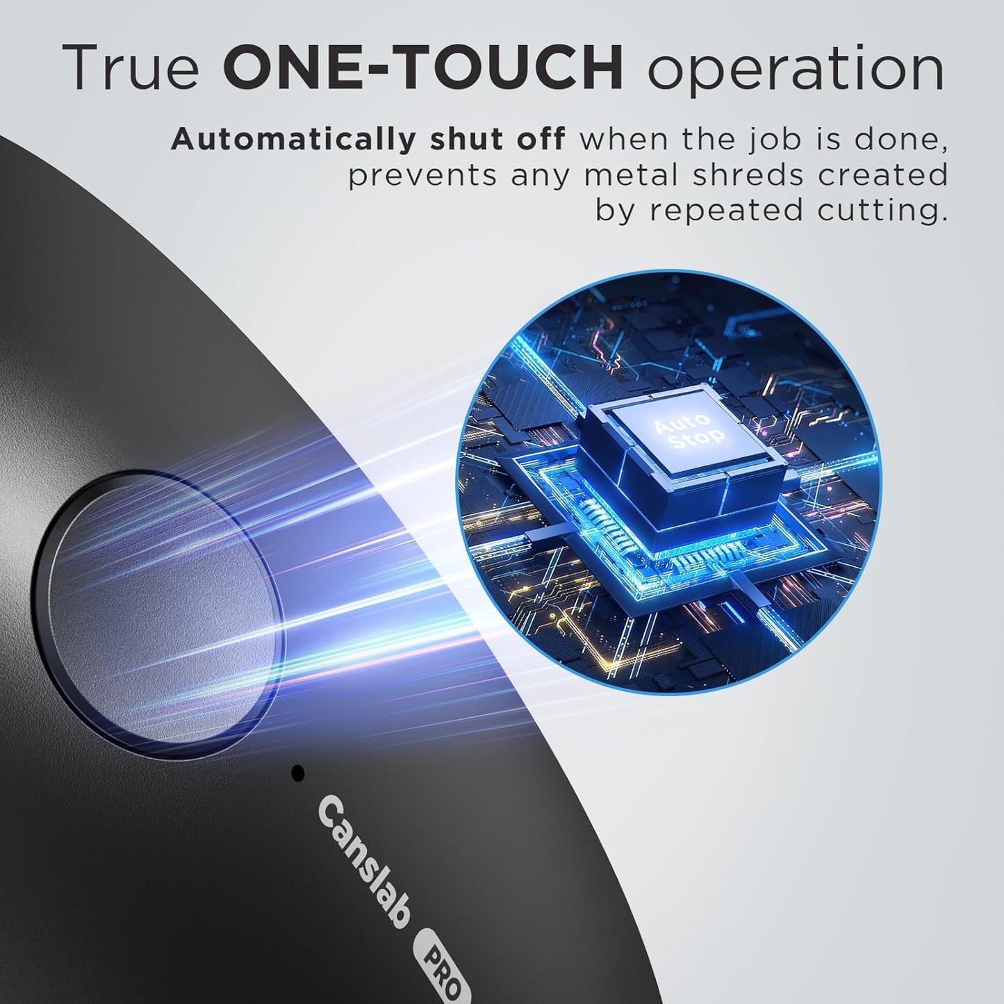 Ultrablade PRO Auto Stop Can Opener - Rechargeable Electric Can Opener for Kitchen for Seniors with Arthritis - One Touch Side Cut Opener, Smooth Edge, Lilac