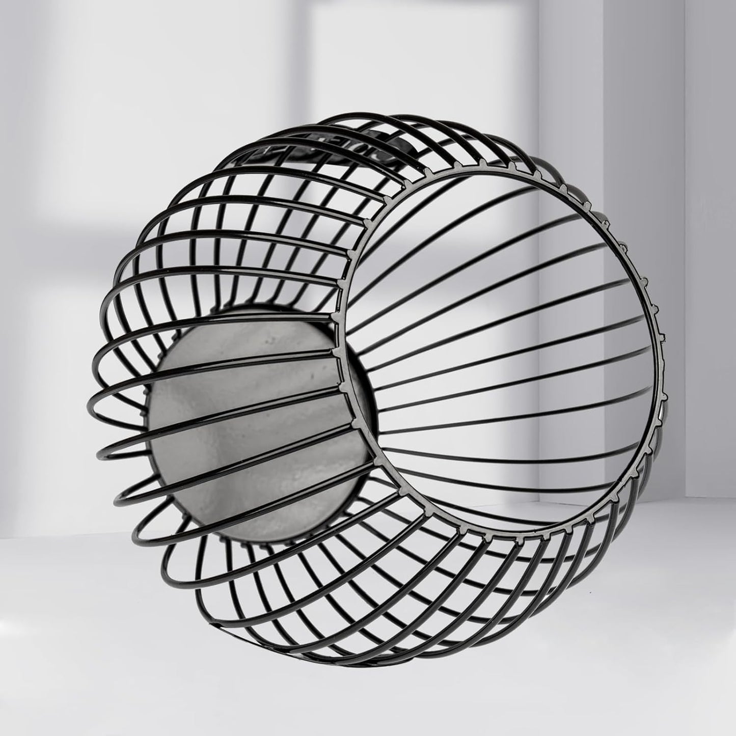 Stainless Steel Elliptical Cup Coffee Basket pods holder Sturdy for Home or Office Kitchen Counter Organizer Espresso Capsule (Black)