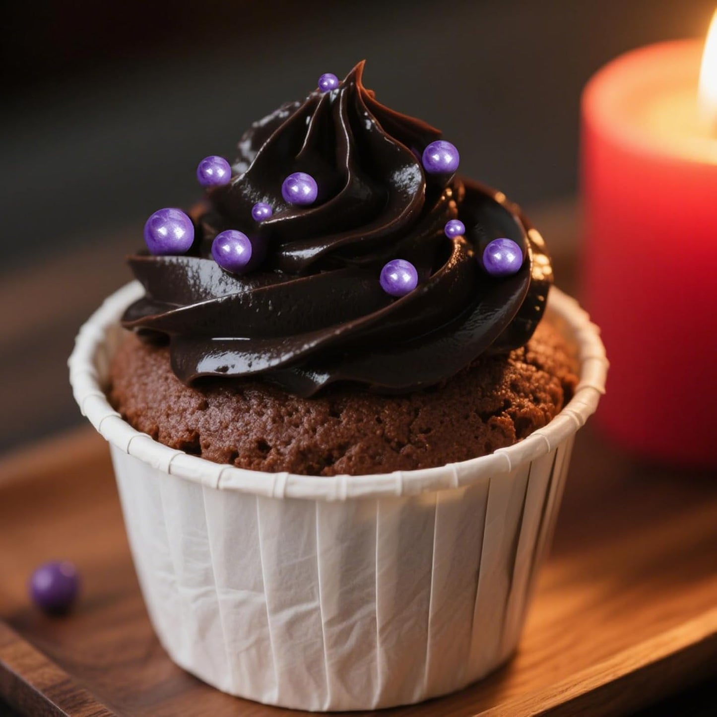 Twisweet Purple Sprinkles, Edible Purple Pearls for Cake Decorating, Sugar Sprinkles for Baking, Mix Size Candy Pearls, Cake Topper Ice Cream Cupcake Cookie Toppings Dessert Decorations, Wedding Birthday Halloween Supplies (130g/4.58oz)