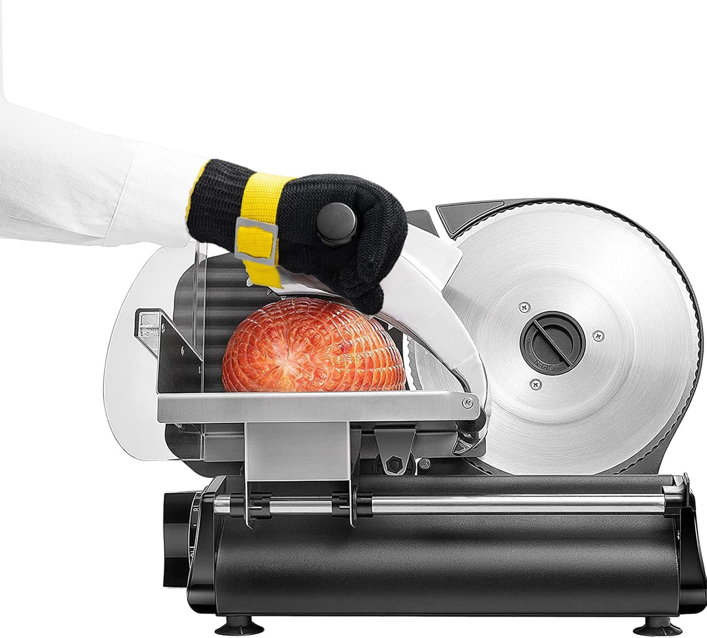 Schwer ANSI A9 Cut Resistant Glove, Food Grade Stainless Steel Wire Mesh Gloves, Cutting Gloves for kitchen Mandoline Slicing Butcher Meat Cutting Oyster Shucking Fish Fillet, Non-PFAS（M, 1 PCS）