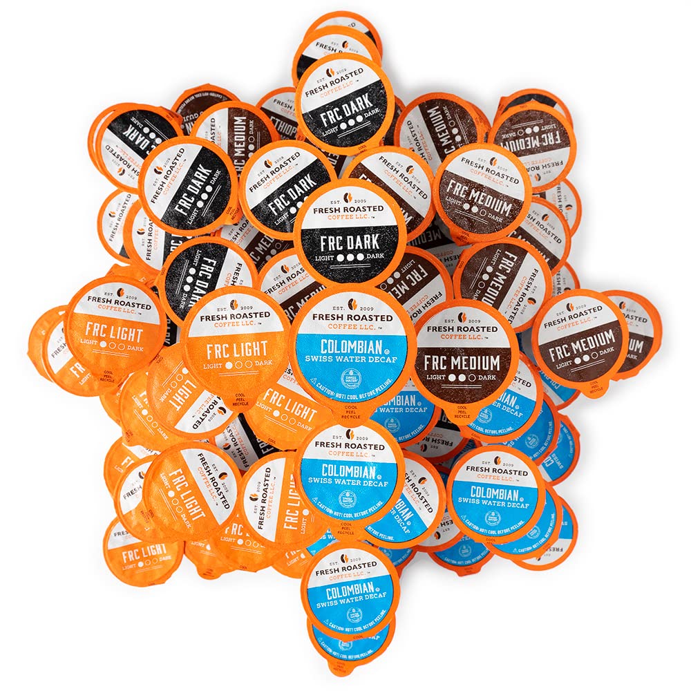 Fresh Roasted Coffee, FRC Classic Variety Pack, Kosher, K-Cup Compatible, 96 Pods