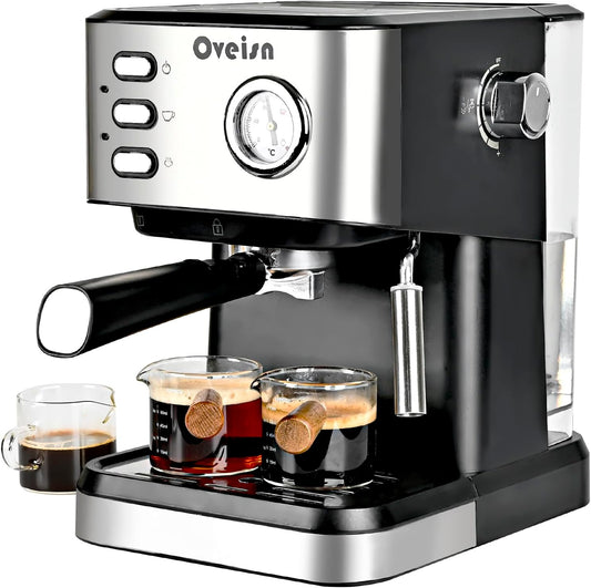 Espresso Machine Home Espresso Coffee Machine Compact Espresso Coffee Fast Heating for Cappuccino/Latte Coffee Machine for Home, Office