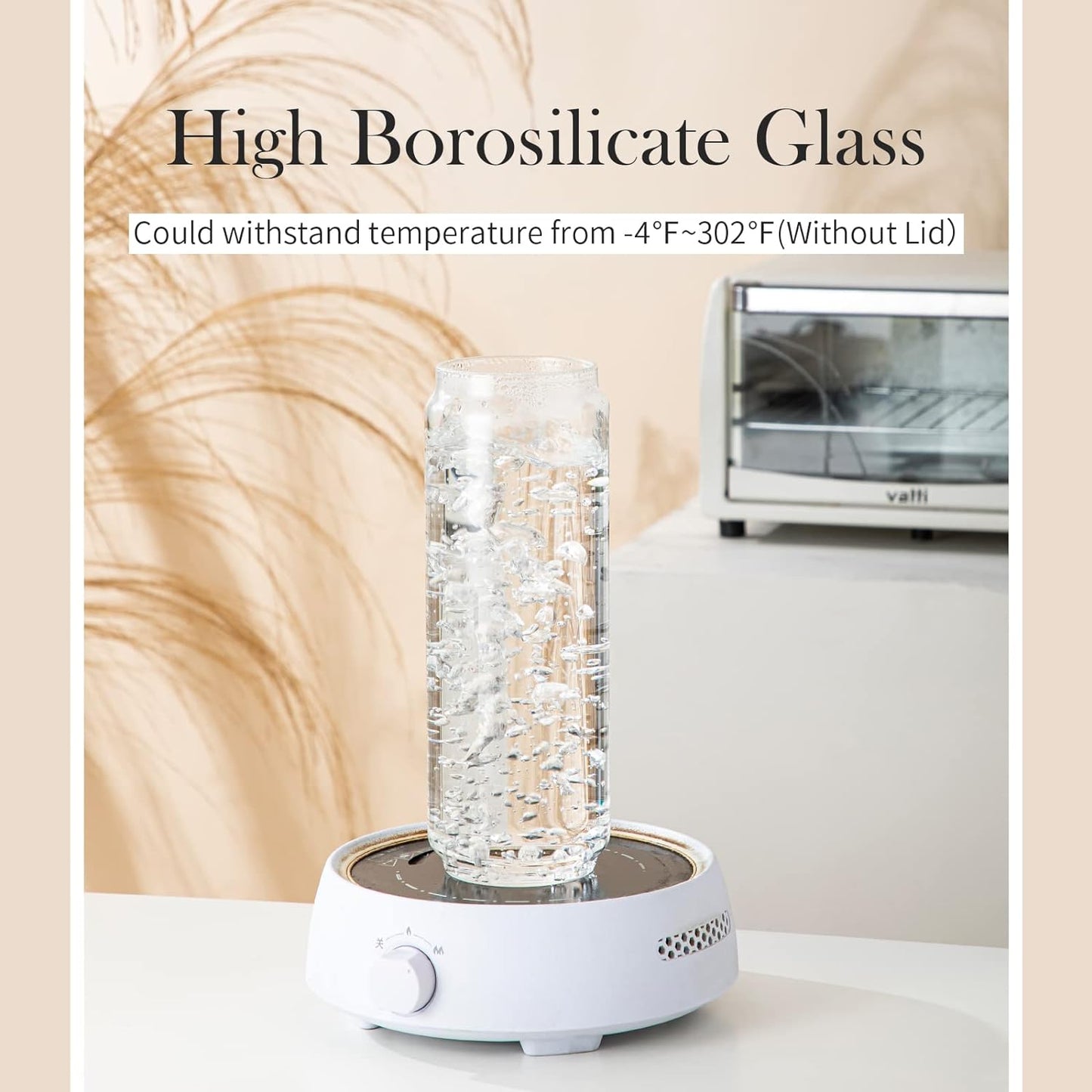 Glass Storage Jars with Wooden Lid Set of 3, 44 OZ High Borosilicate Glass Containers Kitchen Food Canisters s for Coffee Beans/Sugar/Noodles/Nuts/Cookies/Pasta