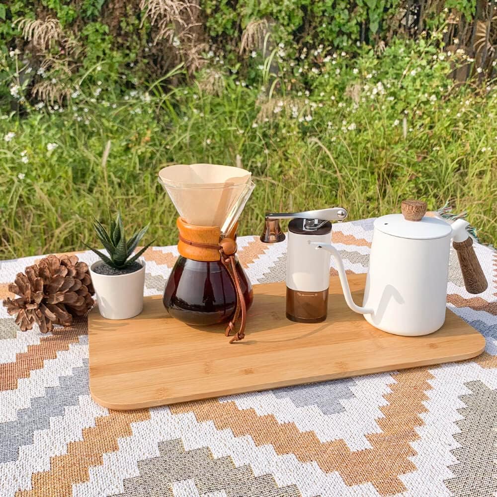 SOTECH Pour Over Coffee Maker Set Pour Over Coffee Dripper Manual Coffee Mill Grinder glass pour over coffee maker