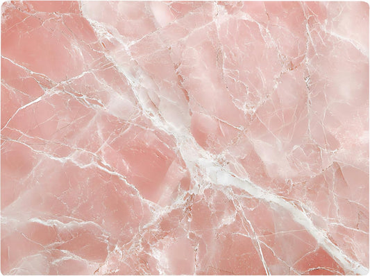 White Pink Rose Quartz Agate Marble Kitchen Glass Cutting Board Ocean Decorative Gift Marbled Granite Stone Rock Gift For Her Mom Wife (White Pink)