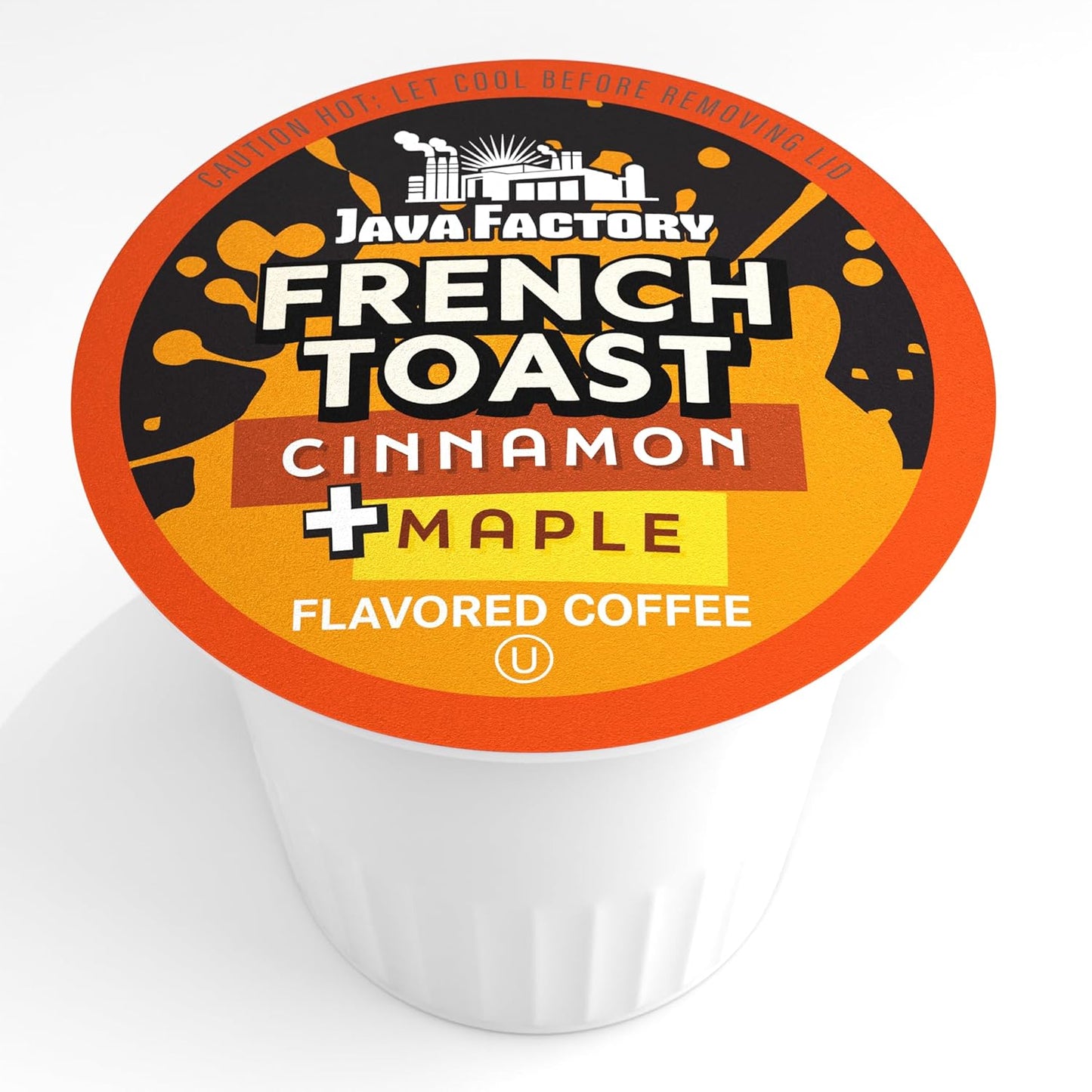 Java Factory Coffee Pods Cinnamon and Maple Flavored Coffee Compatible with K Cup Brewers Including 2.0, French Toast, 80 Count