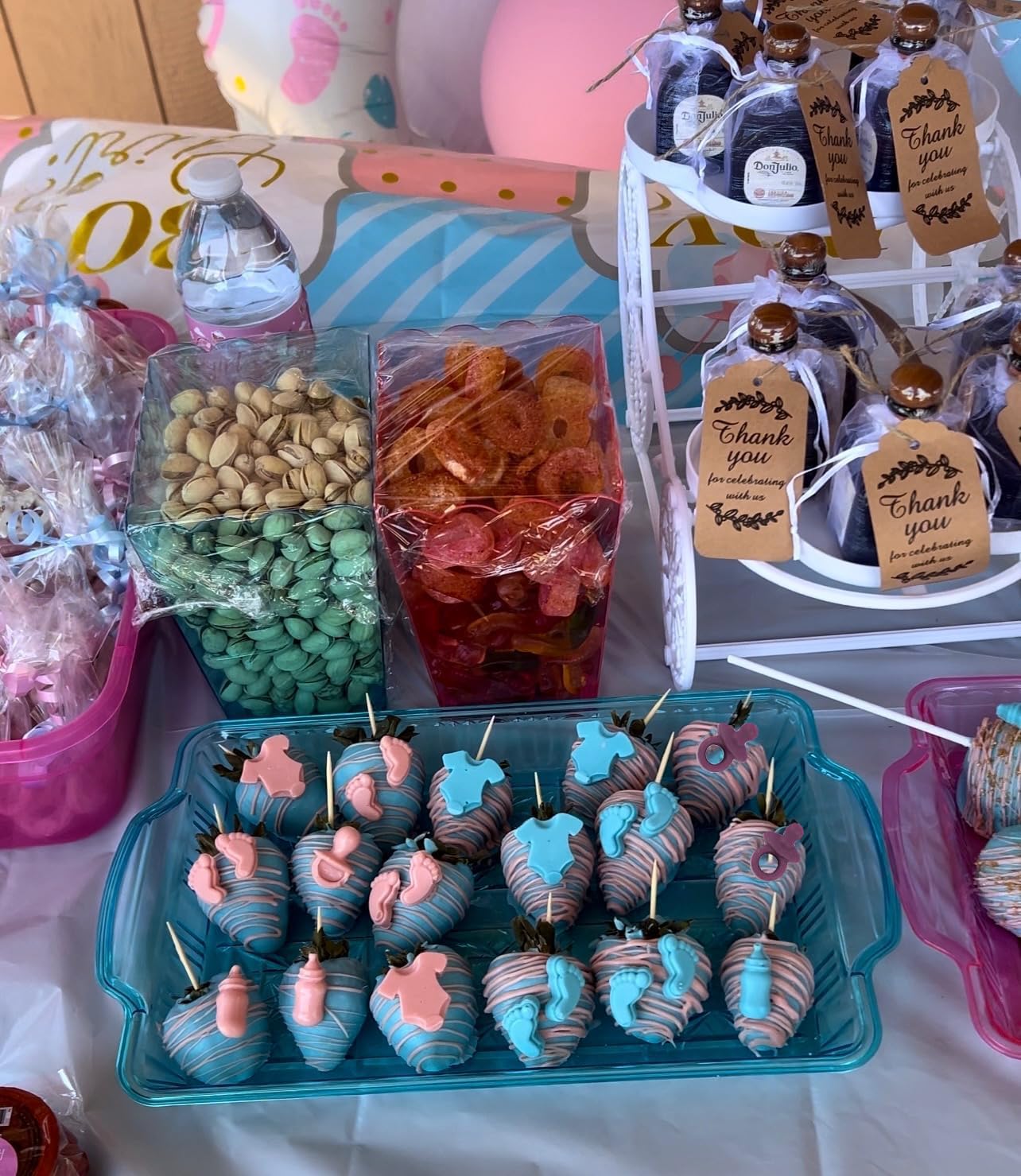 2 Pack Baby Shower Chocolate Molds - Baby Feet, Baby Onesie Baby Bottle Pacifier Baby Carriage Bear Mold, Baby Silicone Mold for Candy Gummy Cake Cupcake Decoration Chocolate