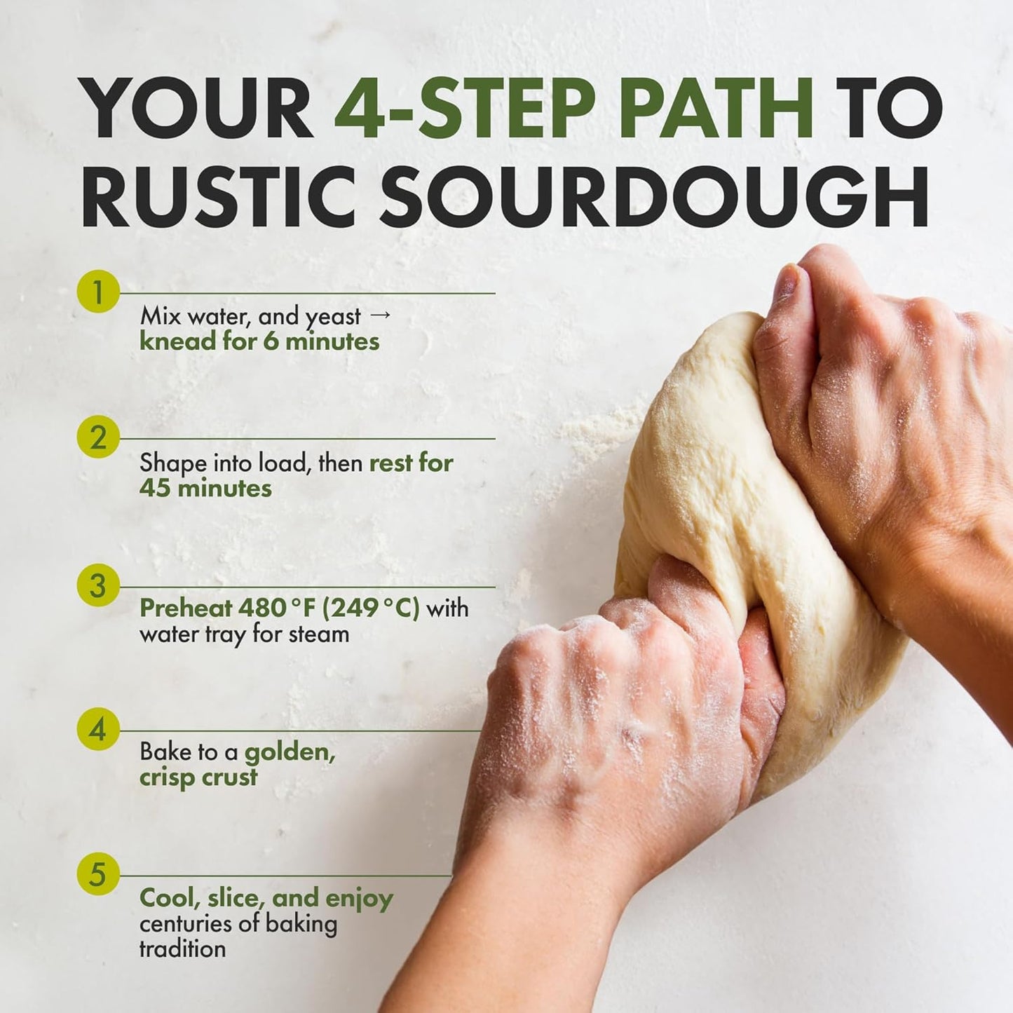 Let’s Bake Bread Organic Vienna Sourdough Rye Baking Mix - Artisan Loaf with Aromatic Spices - USDA Organic, Non-GMO, Real Sourdough, No Additives, Easy Home Baking - 17.64 oz (1 Pack)