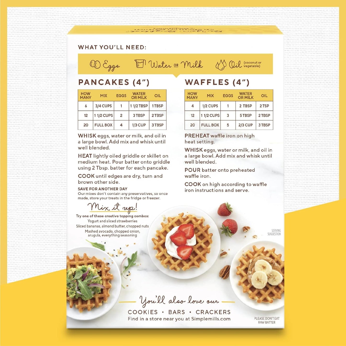 Simple Mills Almond Flour Pancake & Waffle Mix Value Pack (1 Original, 1 Pumpkin) - Gluten Free, Plant Based, Paleo Friendly, Breakfast, (Pack of 2)