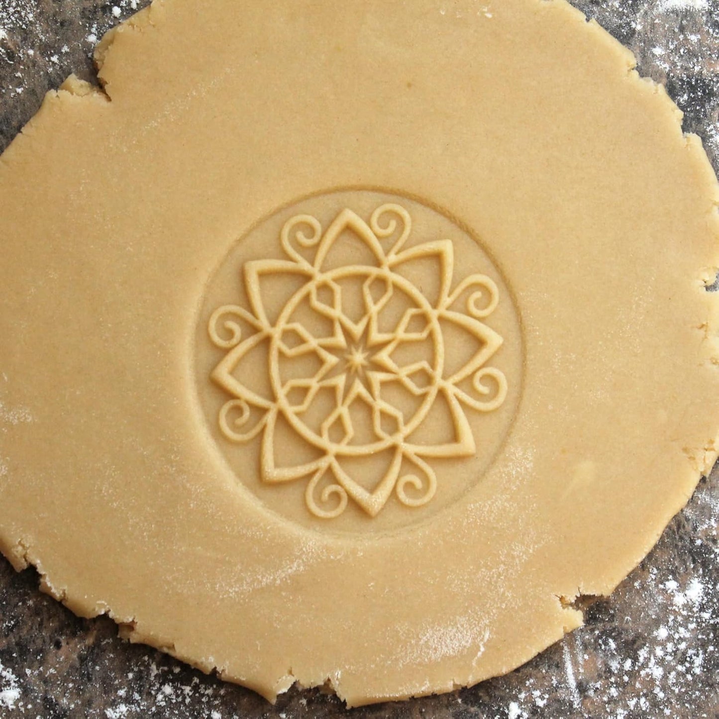 Wood Cookie Stamp, 2.5 Inch (Holiday Star CS-051)