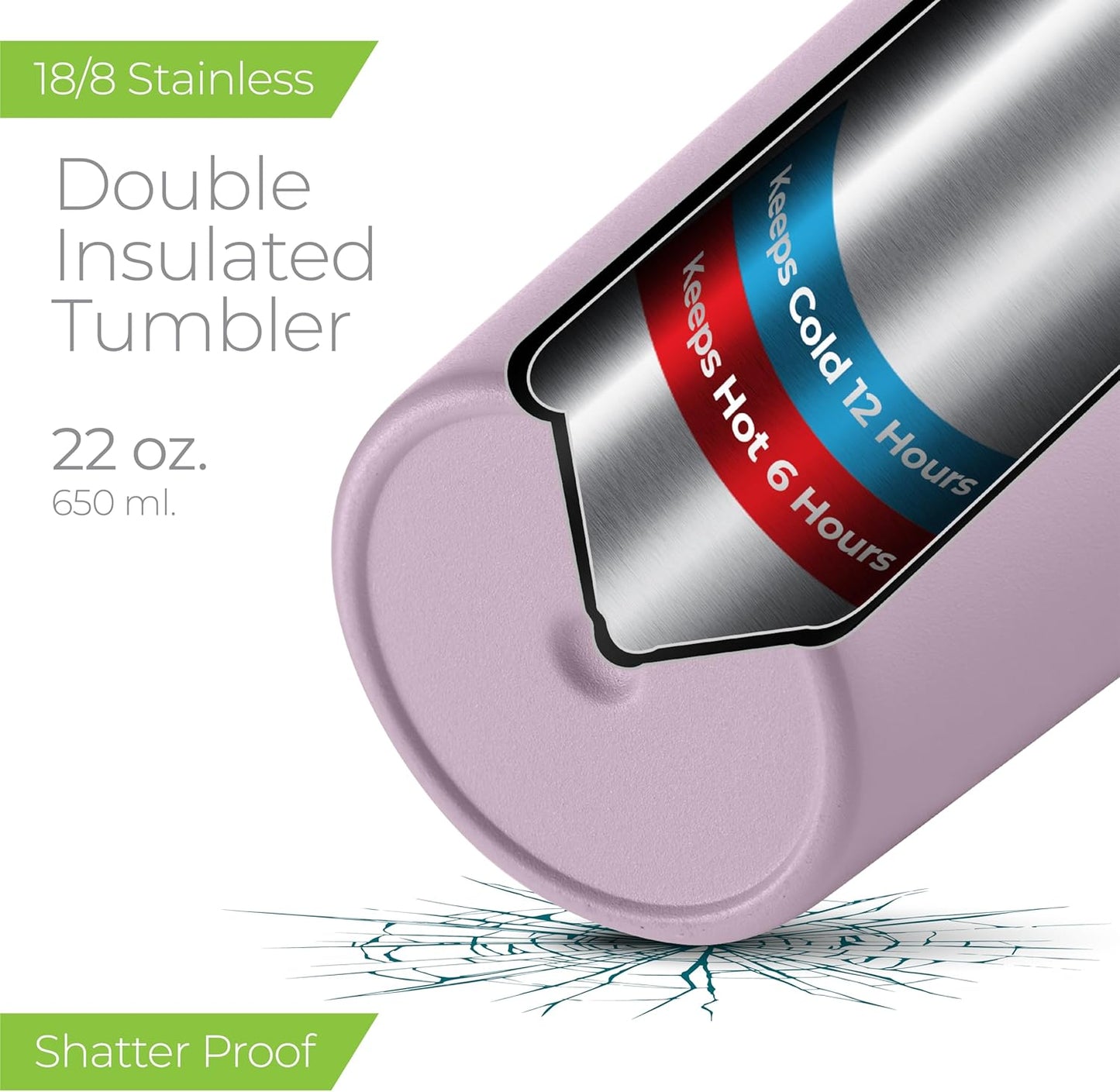 SIPX™ Triple-Insulated Tumblers - 22oz. Premium Modern Tumbler With Lid, insulated Cup Keeps Hot For 6 Hours, Stainless Steel Tumbler Made Of Sustainable Material, Coffee Travel Mug For Home & Office