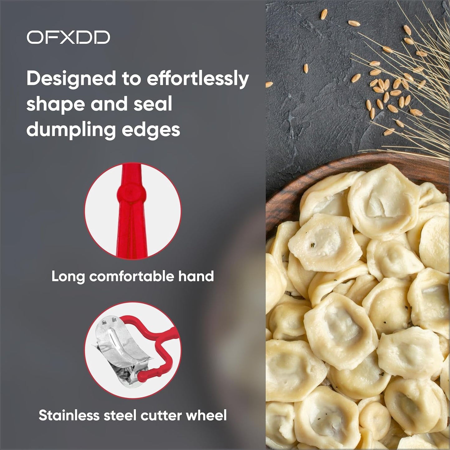 Rolling Dough Cutter - Round Baking Cutter Roller - Circle Cookie Cutters